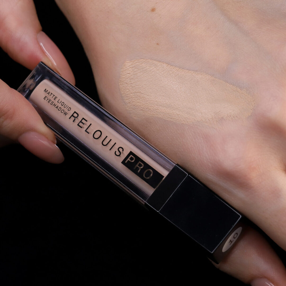 Тени для век жидкие матовые тон 10 Better than Skin «Relouis PRO Matte Liquid» 5 мл