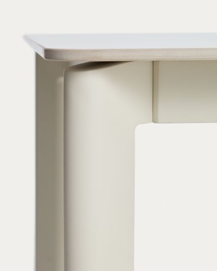 Уличный стол Anafi с бежевой столешницей из спеченного камня, 140 x 80 см