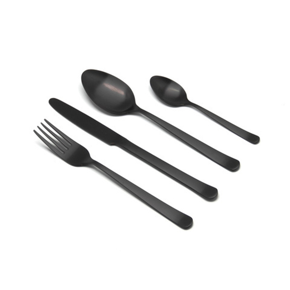 Набор столовых приборов на 6 персон 24 предмета Herdmar Oslo Black