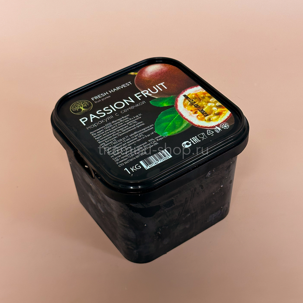 Замороженное пюре FRESH HARVEST Маракуйя С СЕМЕЧКОЙ, 1 кг