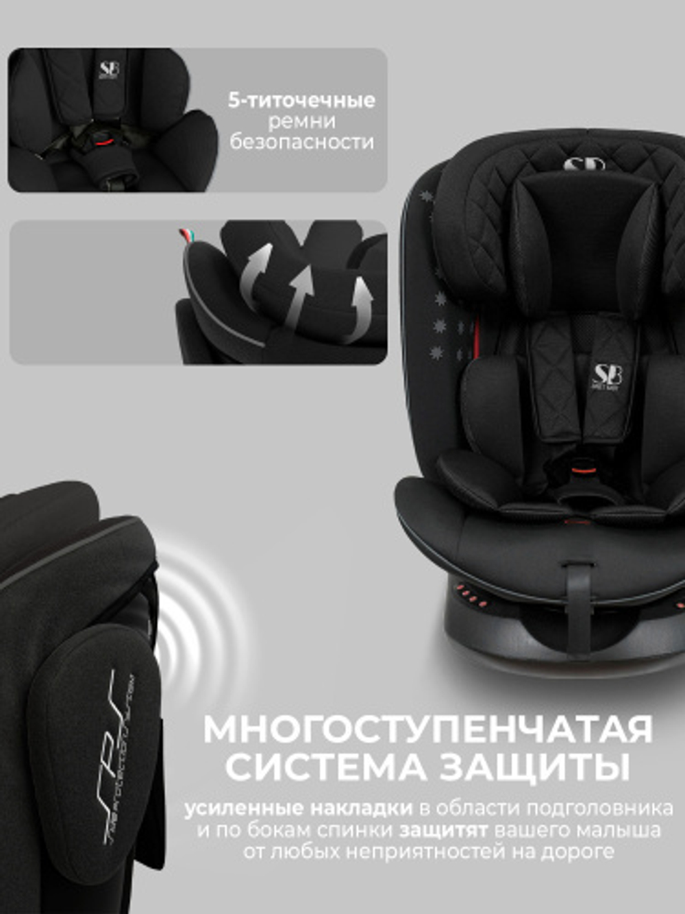 Автокресло  Sweet Baby Crosstour 360 SPS Isofix группа 0123 (0-36)