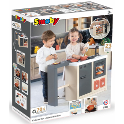 Smoby - Кухонный остров с духовкой, мойкой и холодильником + 23 аксессуара 312601