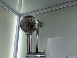 Душевая кабина Esbano (Эсбано) ES-L115CR L, с низким поддоном, с электрикой и LED освещением, 115х85х210