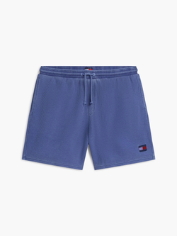 Шорты Tommy Jeans Waffled Beach Garment Dyed Blue Storm