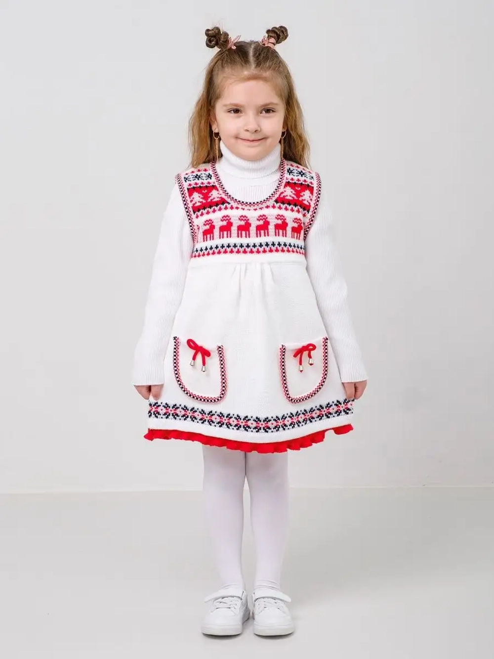 Сарафан вязаный для девочки