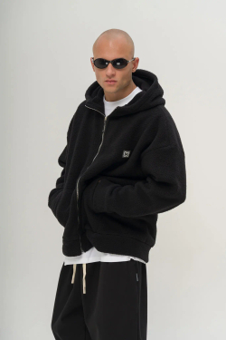 Куртка с капюшоном KUL'TURA "ZIP SHERRA" Черный