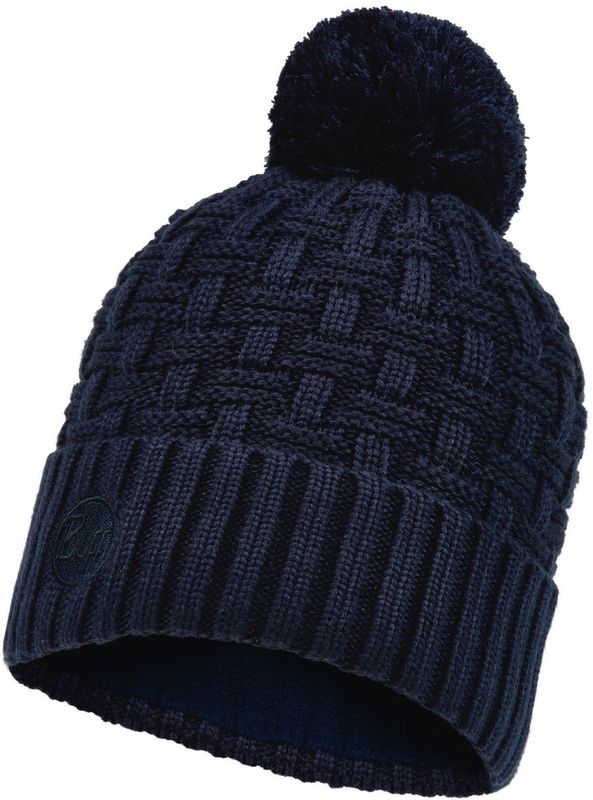 Шапка вязаная с флисом Buff Hat Knitted Polar Airon Night Blue Фото 1