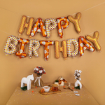 Фольгированная мини-надпись «Happy Birthday. Ромашки», 260 см