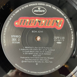 Винтажная виниловая пластинка LP Bon Jovi Runaway (Japan 1984) (Obi) Get Ready
