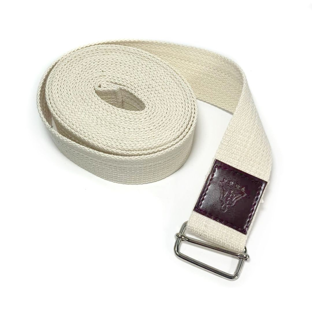 Ремень для йоги хлопковый Nature длиной 400 см Рамайога