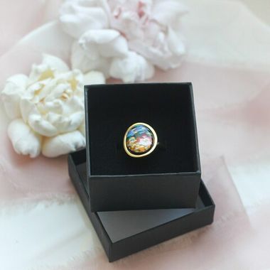 Упаковка, коробка для украшений с ложементом 5*5*3 см, 1 шт, КР024