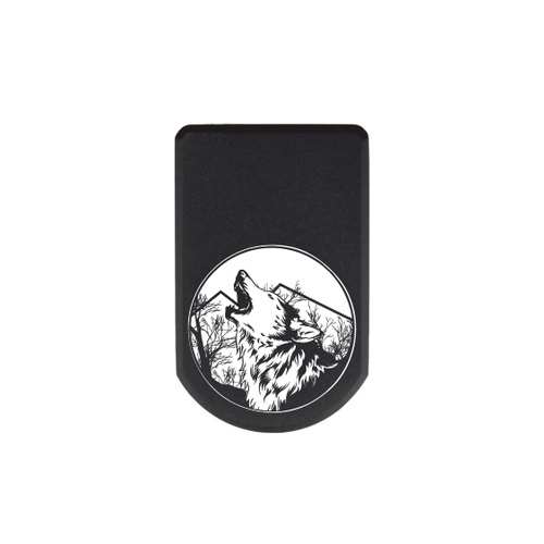 Пятка +3 патрона для магазинов Grand Power, ПЛК, CZ, Tanfoglio с гравировкой Волк