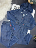 Джинсовый костюм Kiton