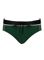 Пляжные плавки с контрастной отделкой (Размер: XL) (Цвет: зеленый)