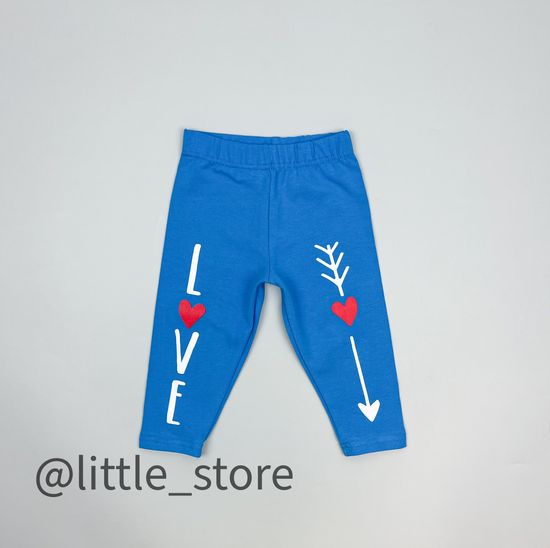 Легинсы хлопковые, Голубые