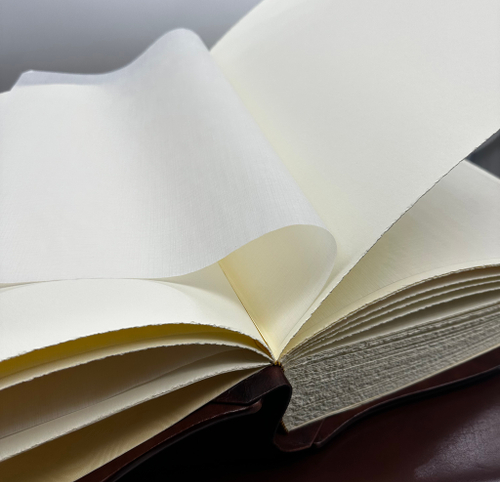 Фотоальбом из натуральной кожи в кейсе "Эксклюзив" с барельефом по центру