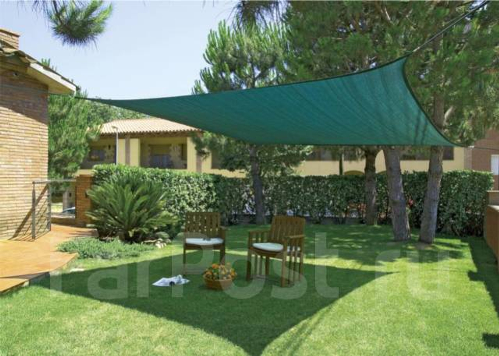 Сетка для затенения  60 грамм PRIVAL  для теплиц, навесов, заборов,(55% затенения)  размер 3х5м,  крепеж в комплекте.