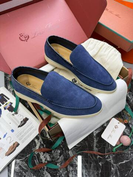 Лоферы Loro Piana вставка из кожи крокодила