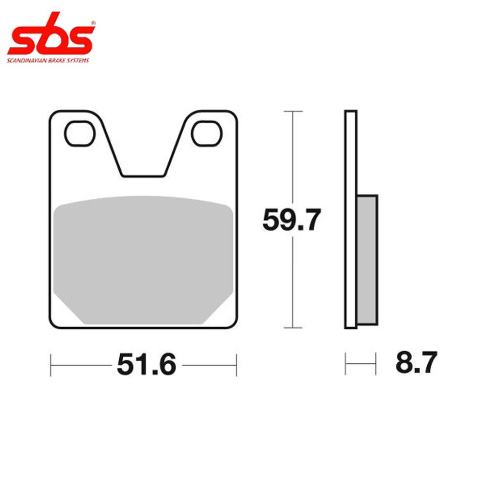 SBS 733LS тормозные колодки задние