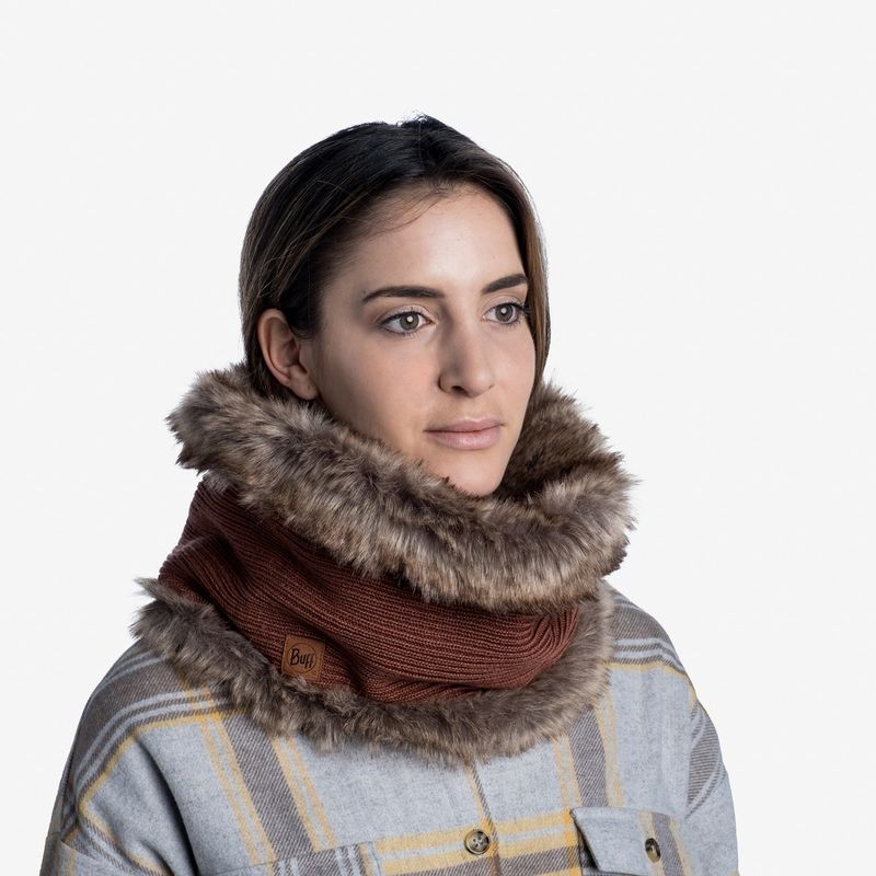 Модный шарф-труба Buff Neckwarmer Knitted Comfort Kesha Rosewood Фото 1