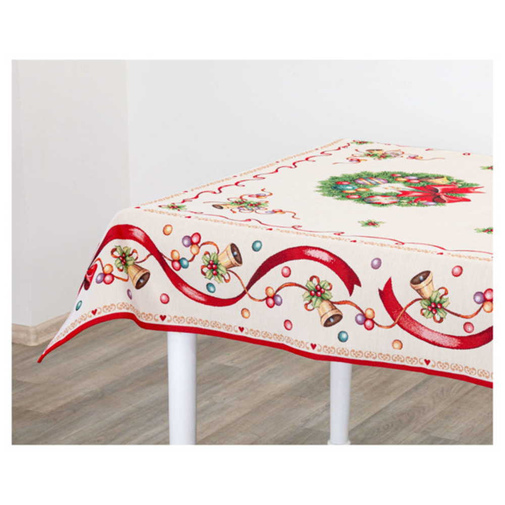 Скатерть 140х180см Mix&Match Home Красные бантики