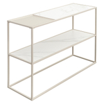 Стол консольный Bergenson Bjorn Mayen, 120х35х76 см, белый/бежевый