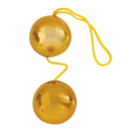 Золотистые вагинальные шарики 3,5см Bior Toys Erowoman-Eroman Balls EE-10097 Z