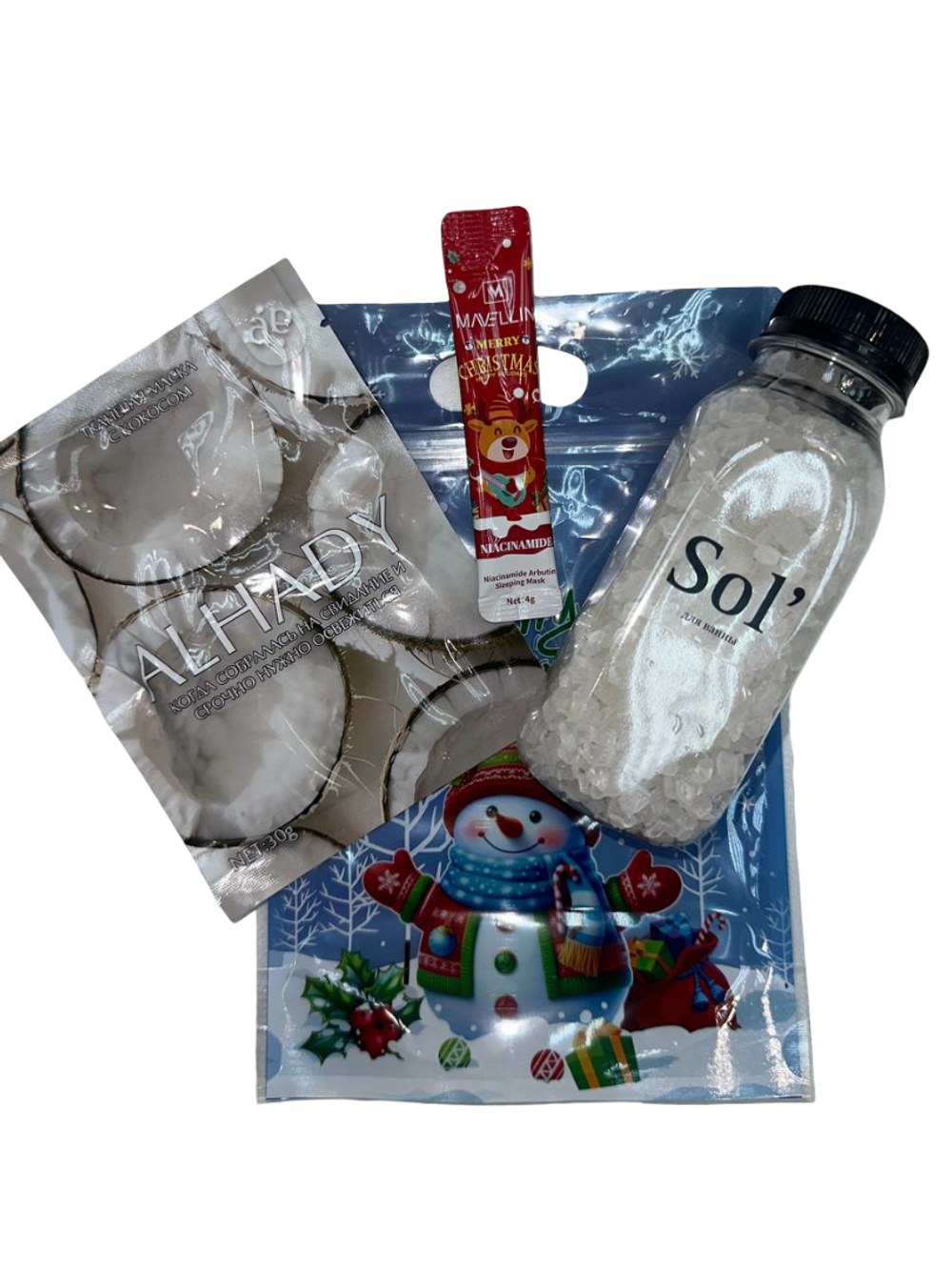 Подарочный набор в пакете "Снеговик"