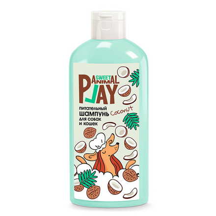 Шампунь Animal Play Sweet для кошек и для собак Взрывной кокос (питательный) - 300 мл