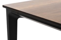 "Малага" обеденный стол из HPL 160х80см, цвет "дуб", каркас черный