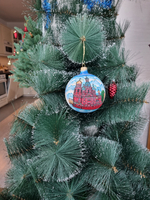 Шар стеклянный "Спас на крови",  ручная роспись