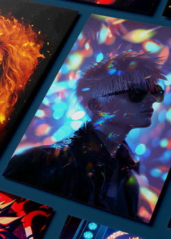 Картина на стену на металле от MetallSubArt "Магическая битва"