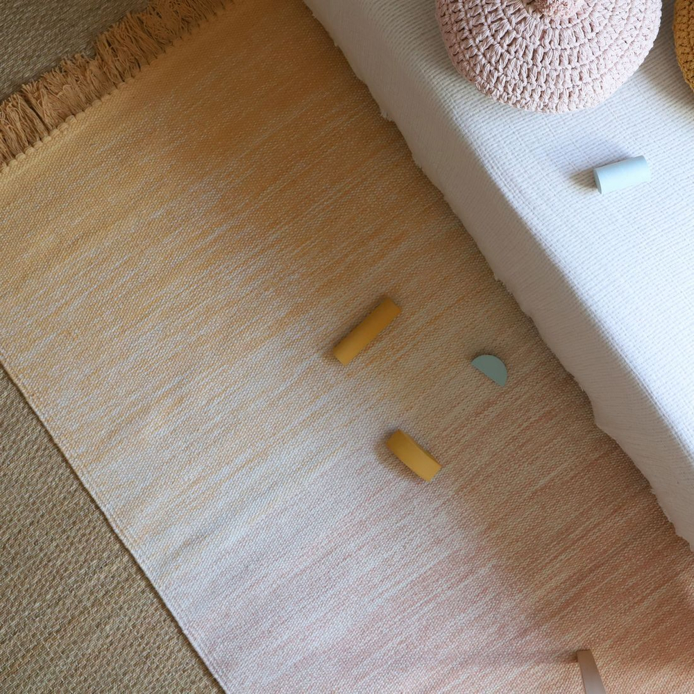 Стираемый коврик Nattiot Kirthy Nude (100 Х 150 см), хлопок, розовый