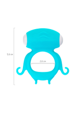 Виброкольцо на пенис A-Toys Sair голубое