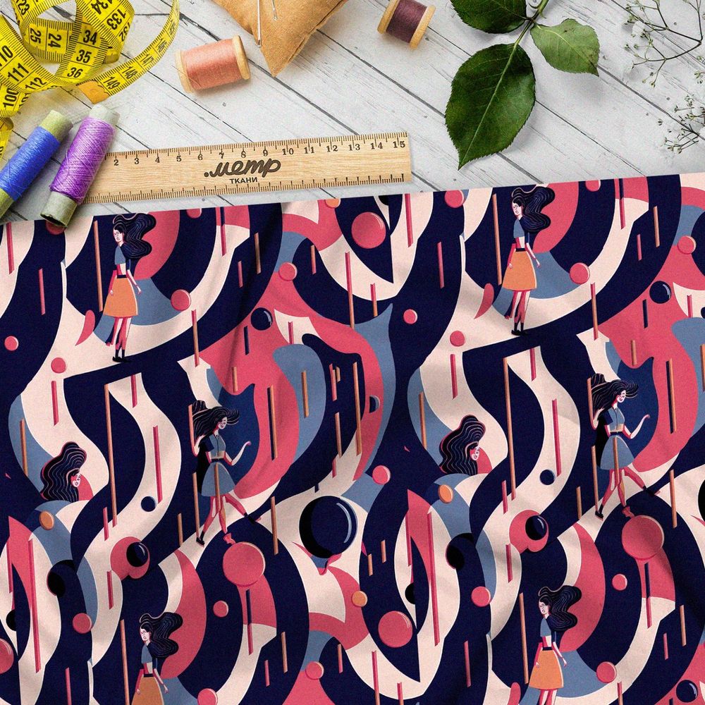 Ткань блэкаут  марокканские орнаменты