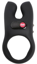 Черное эрекционное кольцо с ушками Nos (Цвет: черный)