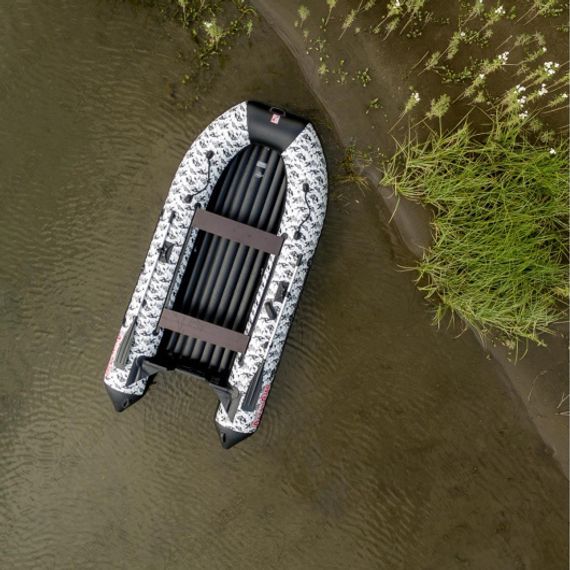 Лодка Тонар Алтай А360 (надувное дно) принт Рыбы