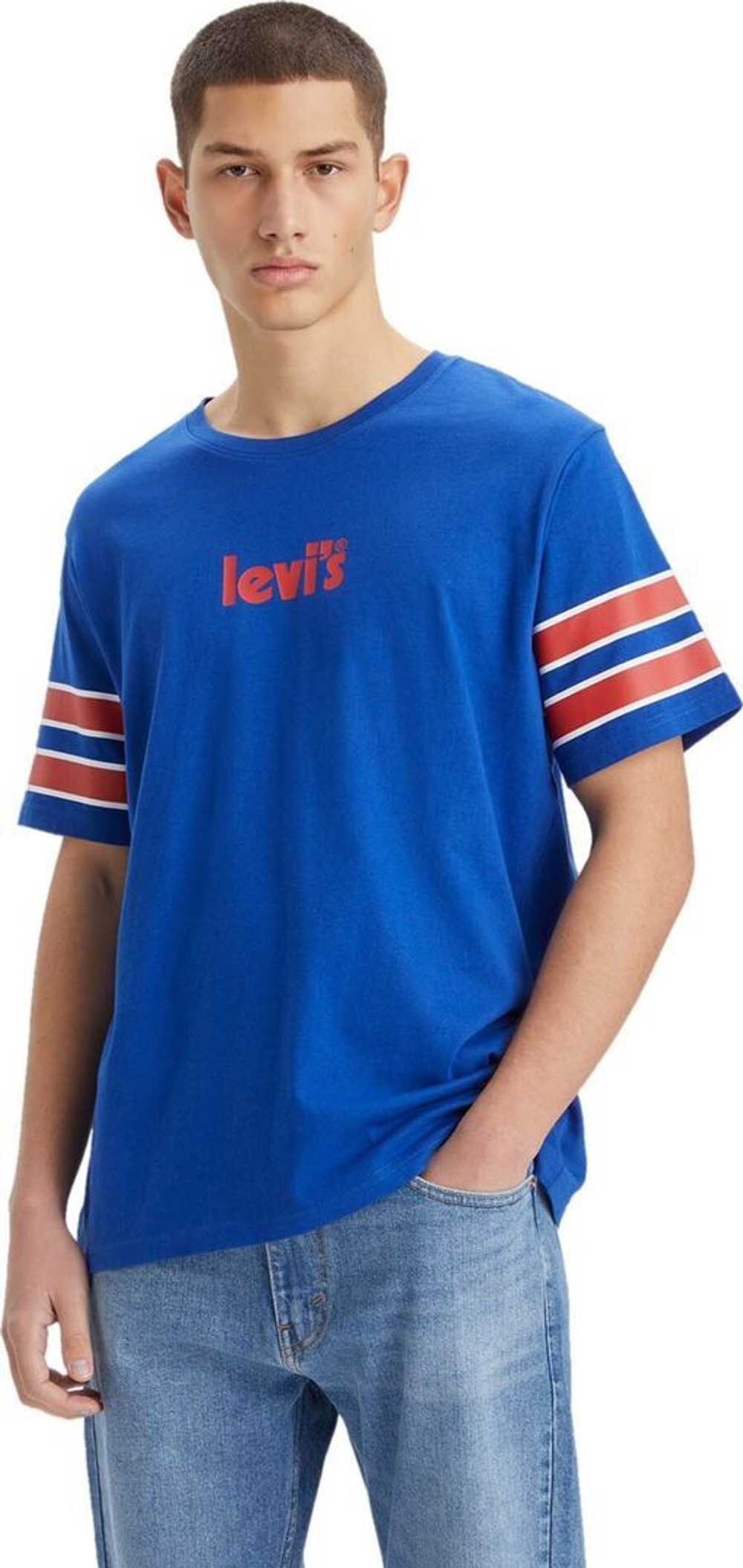 Футболка Levis Levi's Original Ss Relaxed FIT TEE BLUES голубой