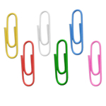 Скрепки BASY 28 мм, цветные, 100 шт/упак