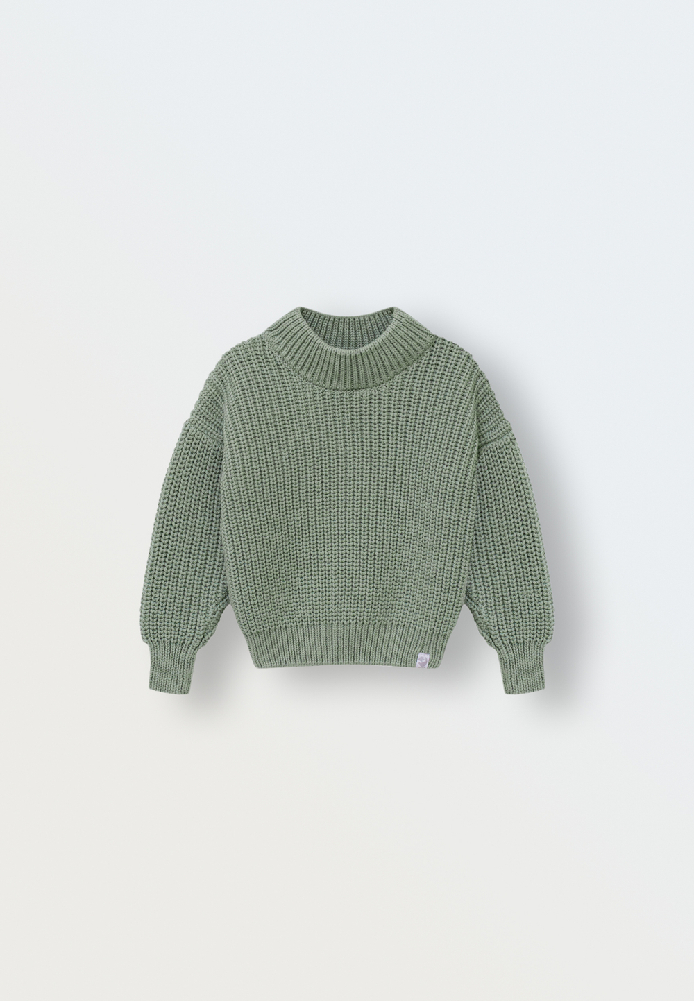 Джемпер вязаный oversize оливка