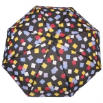 Зонт женский полуавтомат «Ultramarine - Геометрия», микс 6 цветов, 8 спиц, d-100см, длина в слож. виде 68см