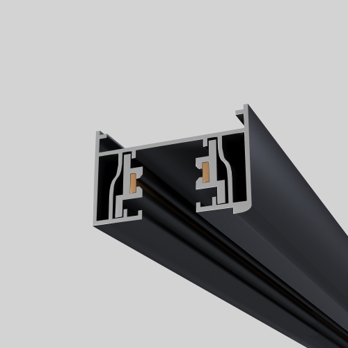 ST001.439.00 Шинопровод однофазный накладной  ST-Luce Черный Длина 3 000мм Однофазная трековая система