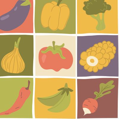 Веселые овощи