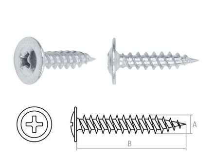 Саморез с прессшайбой острый зип-лок