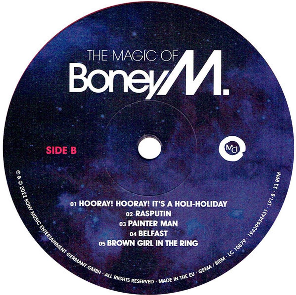 BONEY M. The Magic of Boney M. (Magenta & Blue Transparent) (2 LP). БОНИ М - Лучшее
