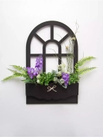 Настенная композиция "Окно с цветами"
