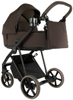 Детская коляска Roan Sol 2.0 3 в 1 с автокреслом Pituso Baesa Pro Black SLL/34/T Turkish Coffe/Black/руч.Cappuccino
