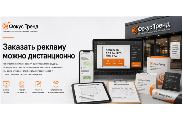 Заказать рекламу можно дистанционно