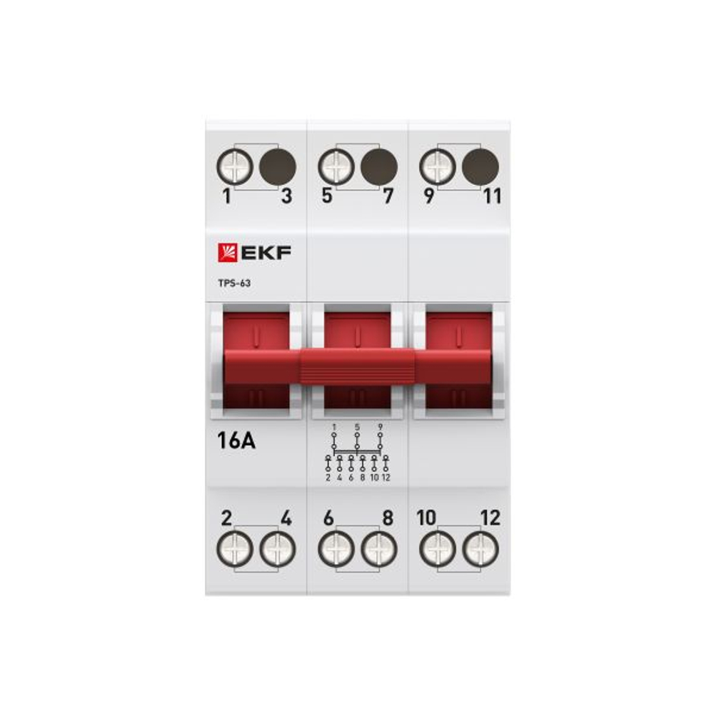 Трехпозиционный переключатель ТПС-63 3P 16А PROXIMA EKF