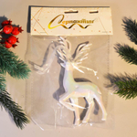 Подвеска "Волшебный олень" 14*7см, жемчужный